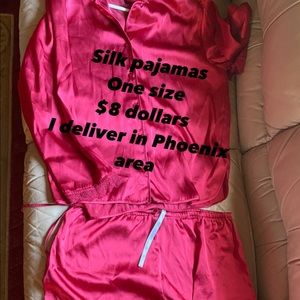 Silk pajamas